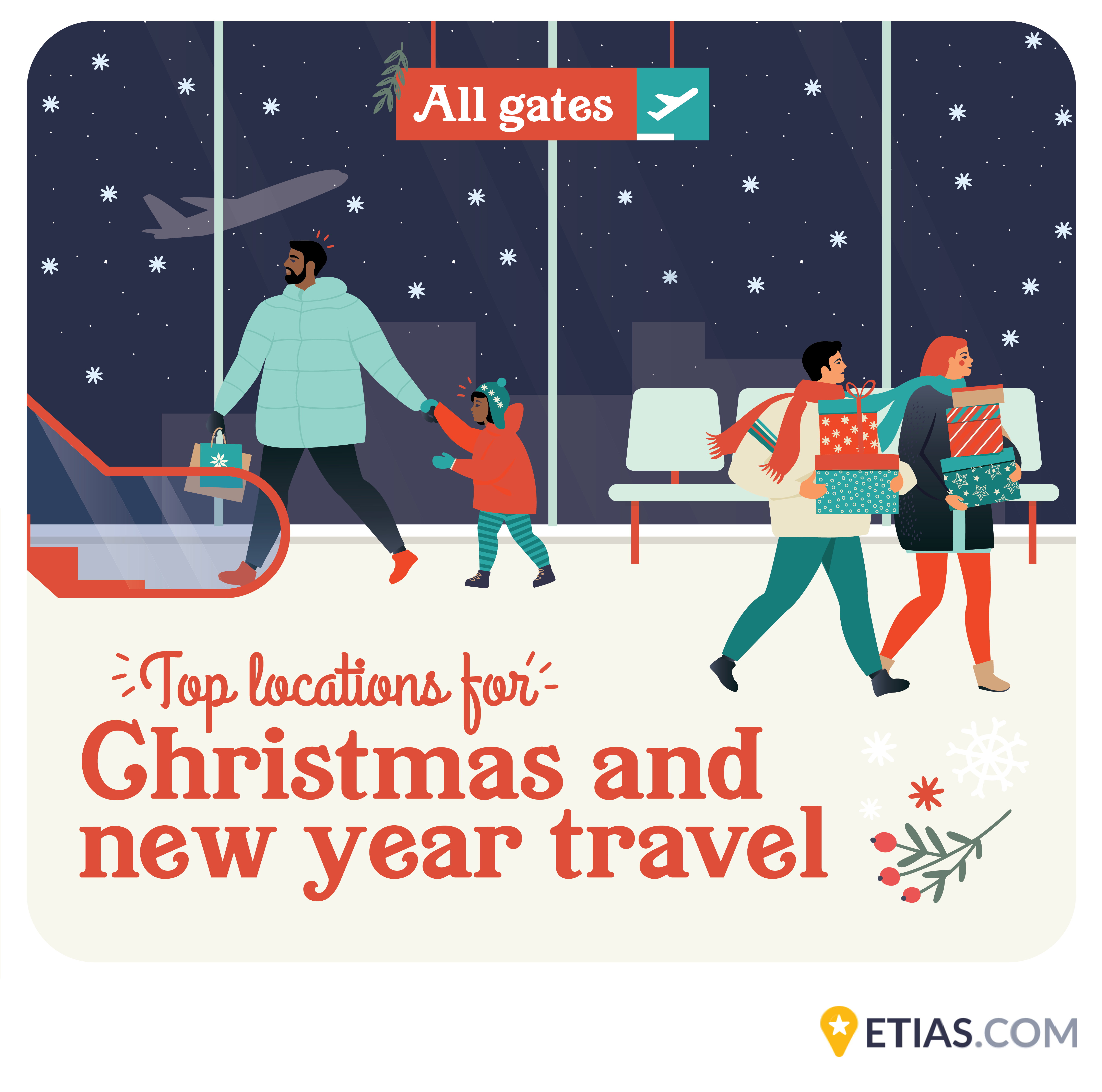 Top locations for Christmas and new year travel